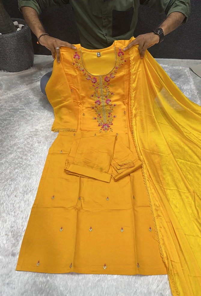 Keshav Viscose Embroidery Designer Kurti With Bottom Dupatta Wholesalers In Surat
